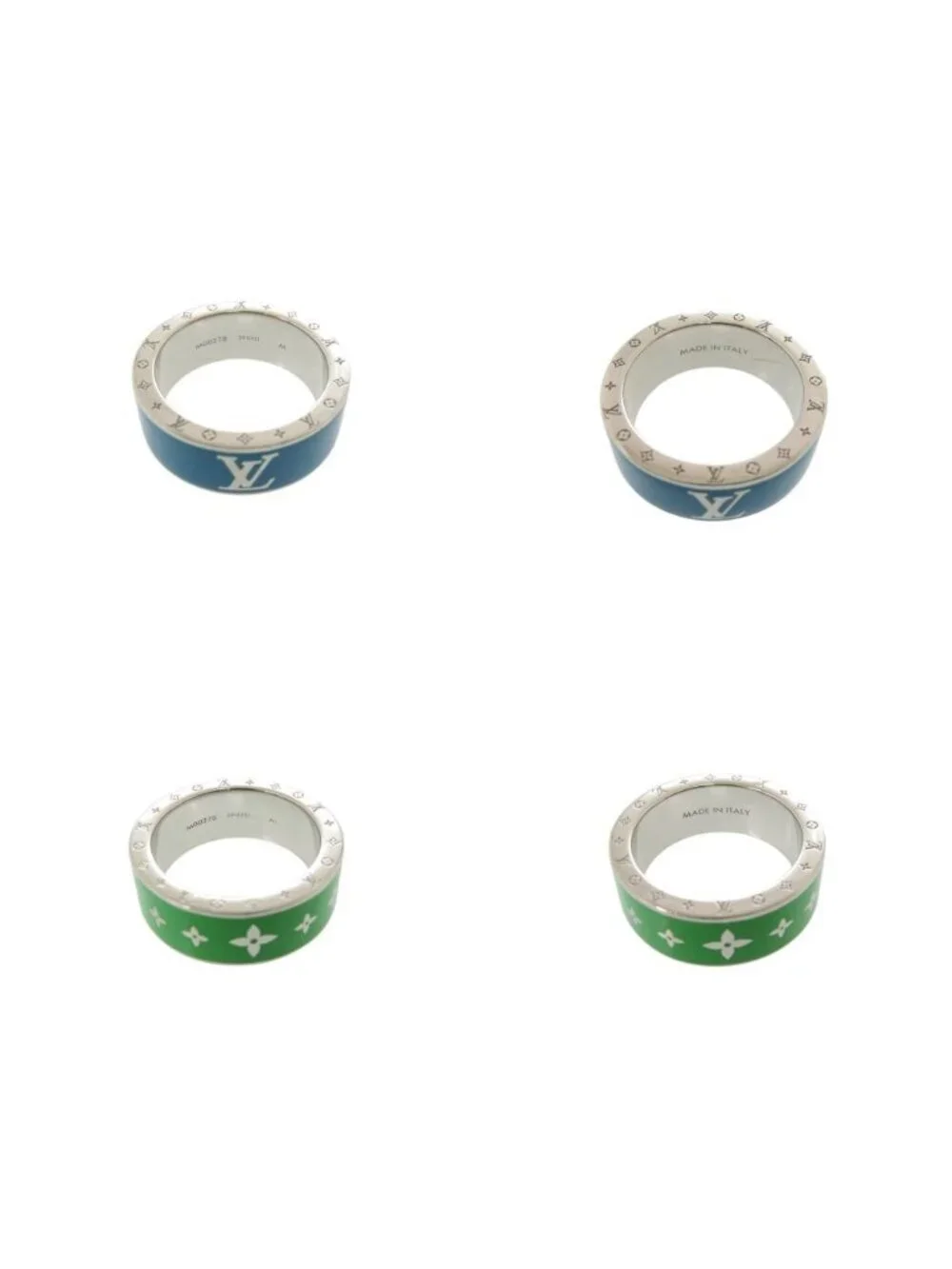 Louis Vuitton Bague Rainbow Set Metal Blue Green Ring